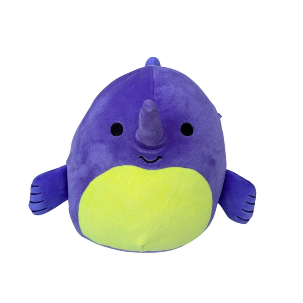 Squishmallows Purple Swordfish Marlin 8 Inch Plush Yellow Belly Soft Toy